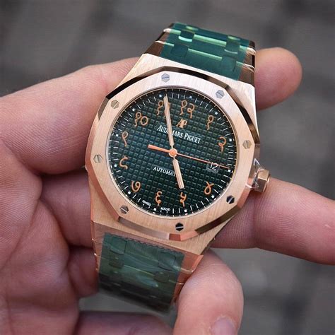 Audemars Piguet’s Royal Oak Rose Gold Sanskrit dial 